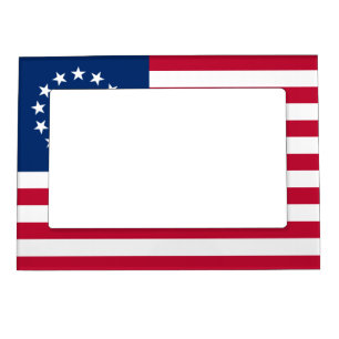 Betsy Ross Old Glory American USA Flag Magnetic Frame