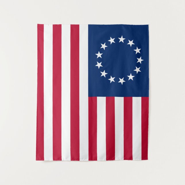 Betsy Ross Old Glory American USA Flag Tapestry (Front)