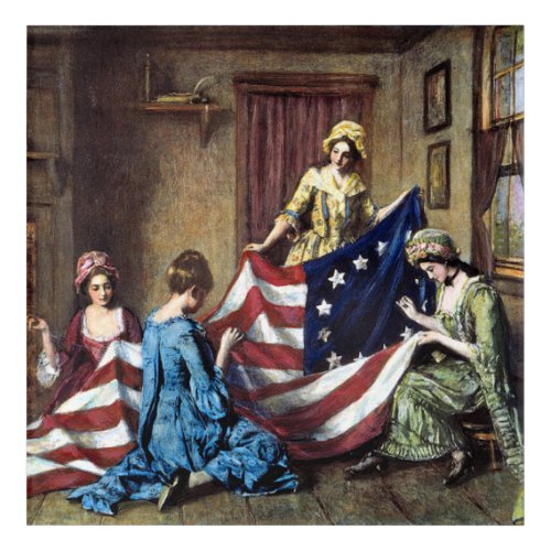 Betsy Ross Sewing The American Flag Acrylic Print