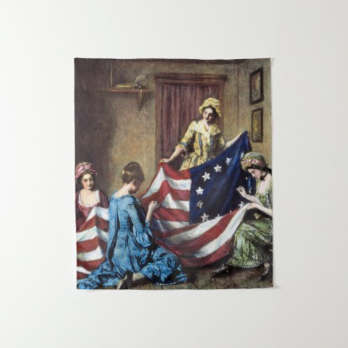 Betsy Ross Sewing The American Flag Tapestry