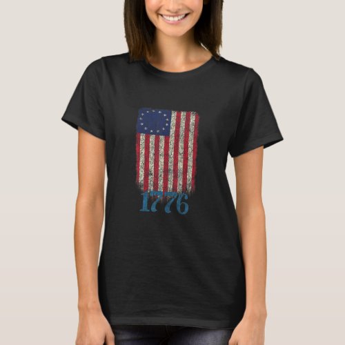 Betsy Ross Shirt 1776 American Patriot Flag Design
