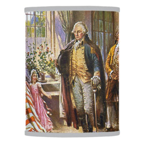 Betsy Ross Shows George Washington American Flag Lamp Shade