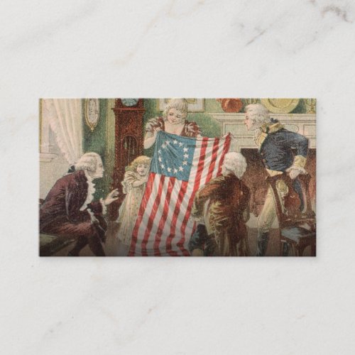 Betsy Ross The American Flag Business Card