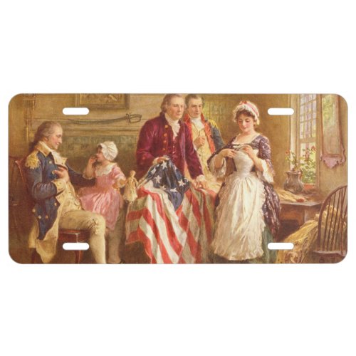 Betsy Ross USA 1777 By Jean Leon Gerome Ferris License Plate