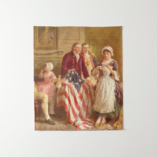 Betsy Ross USA 1777 By Jean Leon Gerome Ferris Tapestry