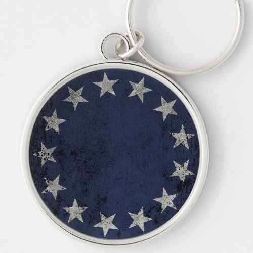 Betsy Ross Vintage American Flag Keychain