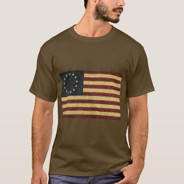 Betsy Ross Vintage Flag T-Shirt (Front)