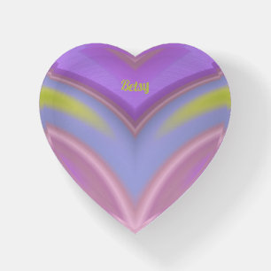 BETSY ~ Shades of Pink and Purple Paperweight