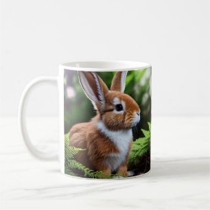 "Betsy the Bunny: A Sweet Brown and White Delight" Coffee Mug
