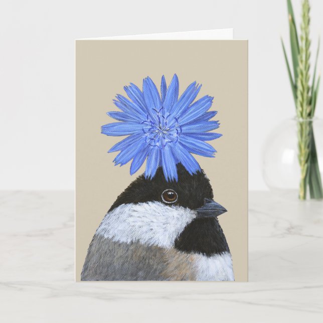 Betsy the chickadee card (Front)