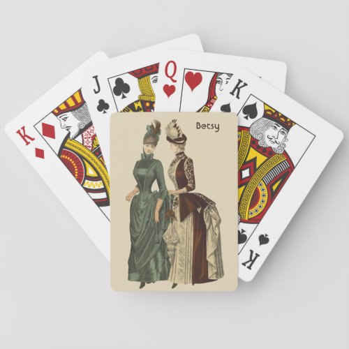 BETSY  VINTAGE FASHION  COSTUMES  PLAYING CARDS