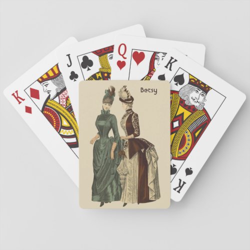 BETSY  VINTAGE FASHION  COSTUMES  POKER CARDS