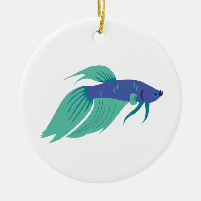 Betta Ceramic Ornament (Front)