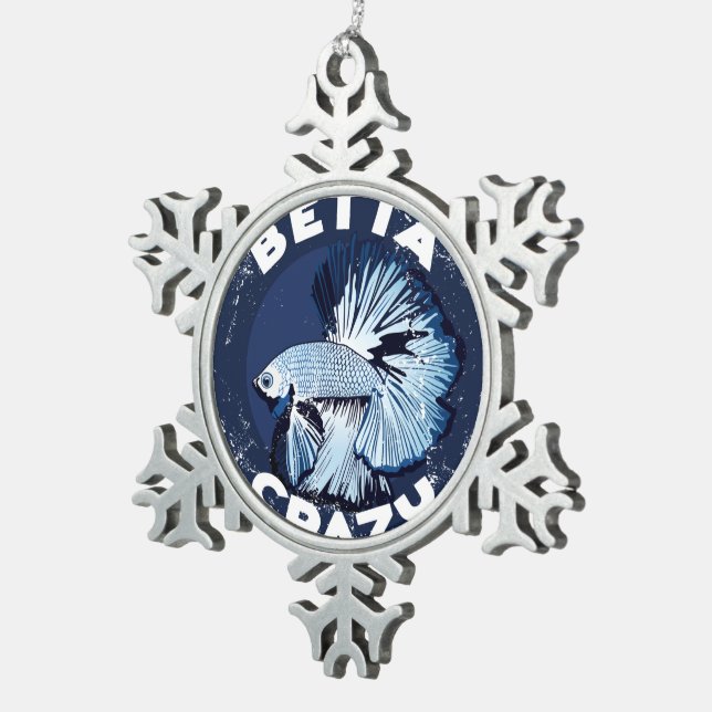 Betta Crazy - Christmas Tree Ornament (Right)