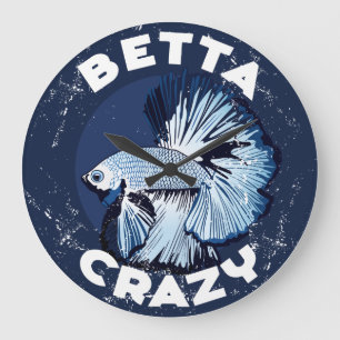 Betta Crazy - Handy Wall Clock