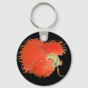 Betta Fighting Fish Keychain