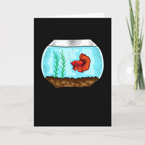Betta Fish Aquarium Aquarist Card