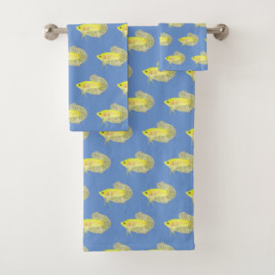 Betta Fish Bath Towel Set