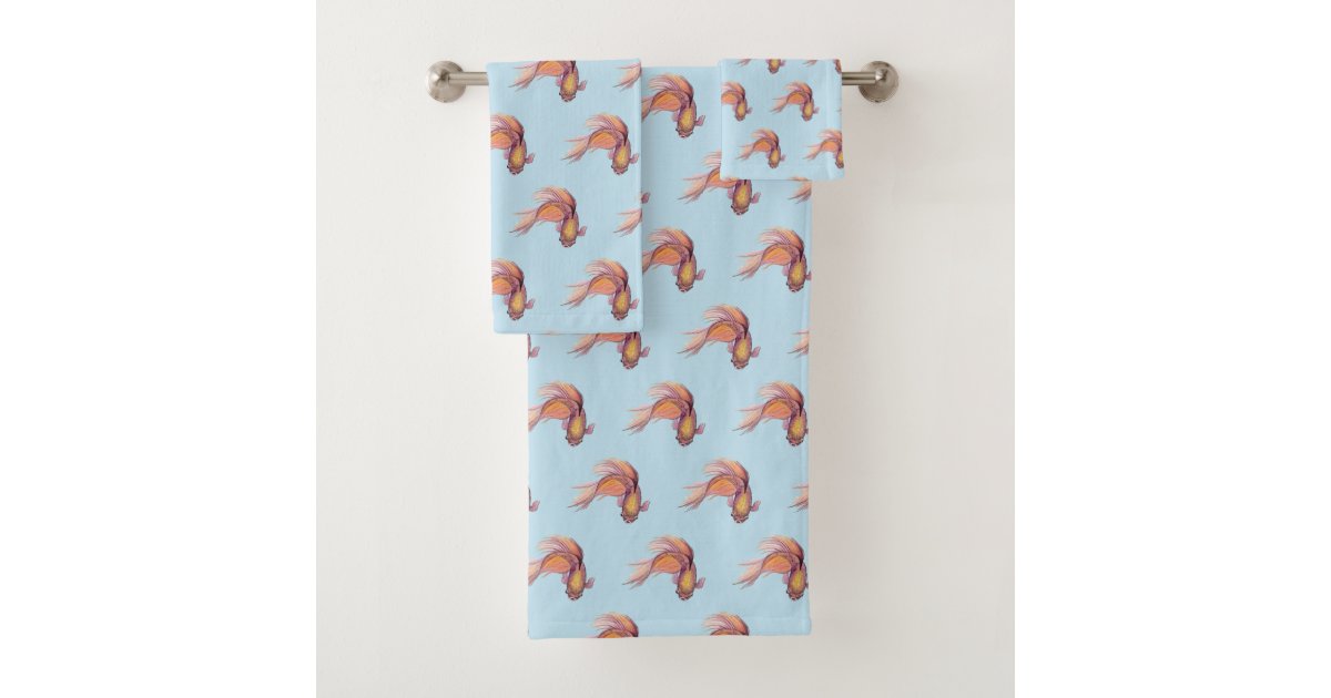Betta Fish Bath Towel Set Zazzle