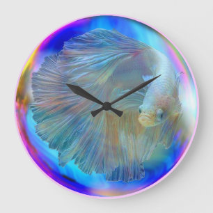 Betta Fish Bowl Wall Clock