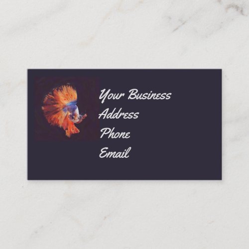 Betta Fish Business Card