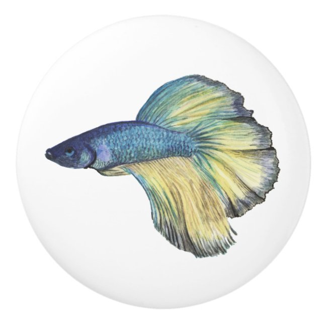 Betta Fish Ceramic Knob (Front)