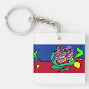 Betta fish joy keychain