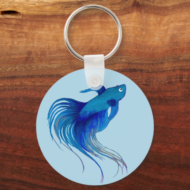 Betta Fish Keychain (Front)