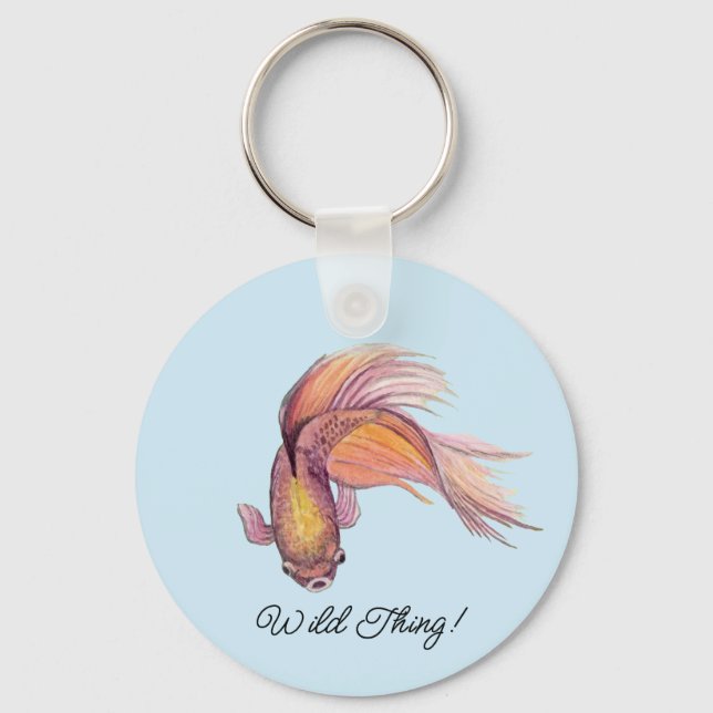 Betta Fish Keychain (Front)