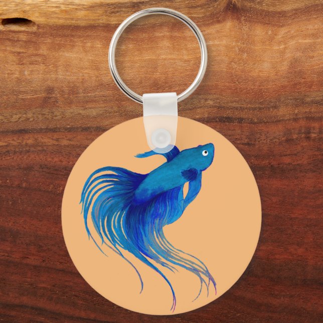 Betta Fish Keychain (Front)