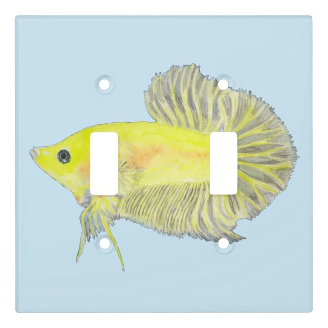 Betta Fish Light Switch Cover (Front)