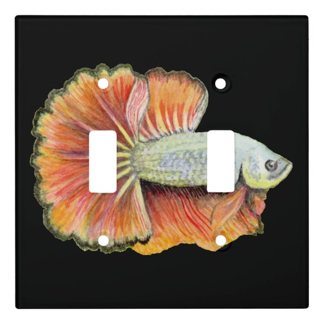 Betta Fish Light Switch Cover (Front)