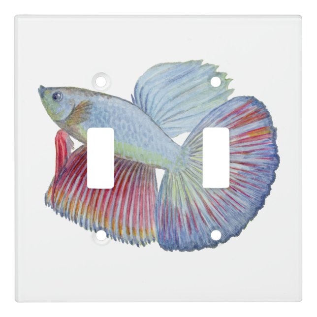 Betta Fish Light Switch Cover (Front)