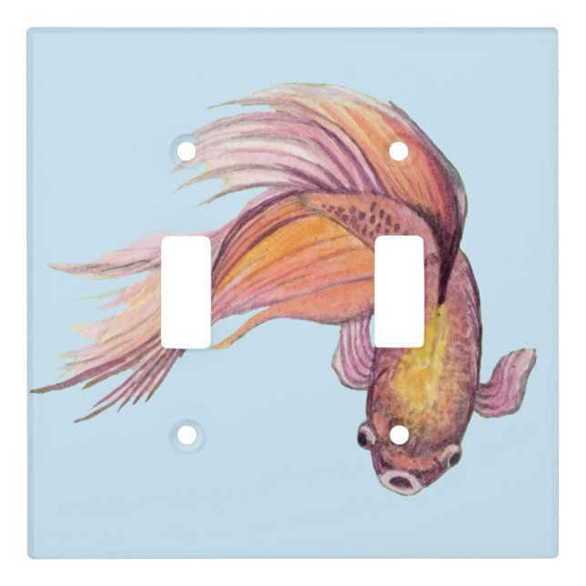 Betta Fish Light Switch Cover (Front)