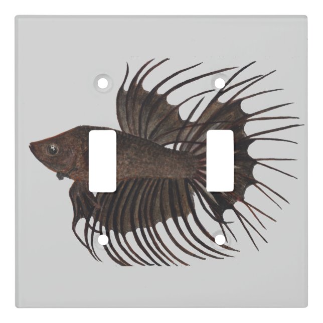 Betta Fish Light Switch Cover (Front)