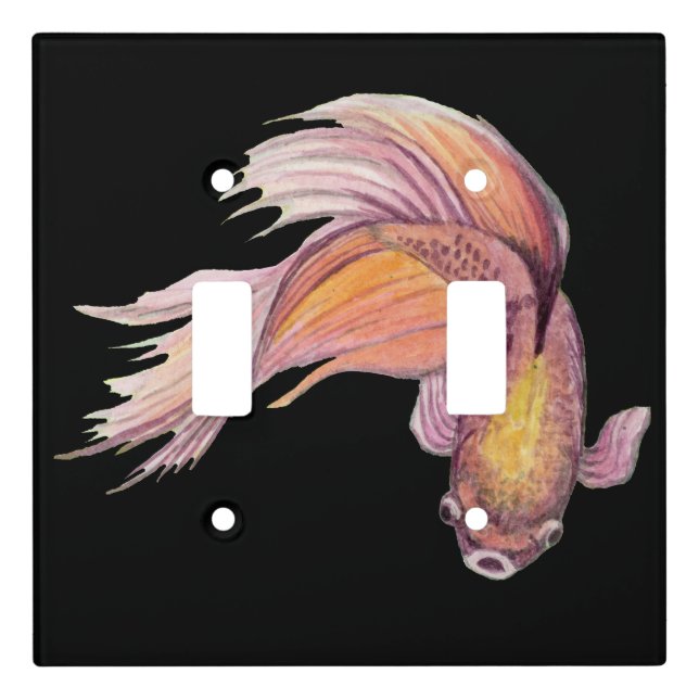 Betta Fish Light Switch Cover (Front)
