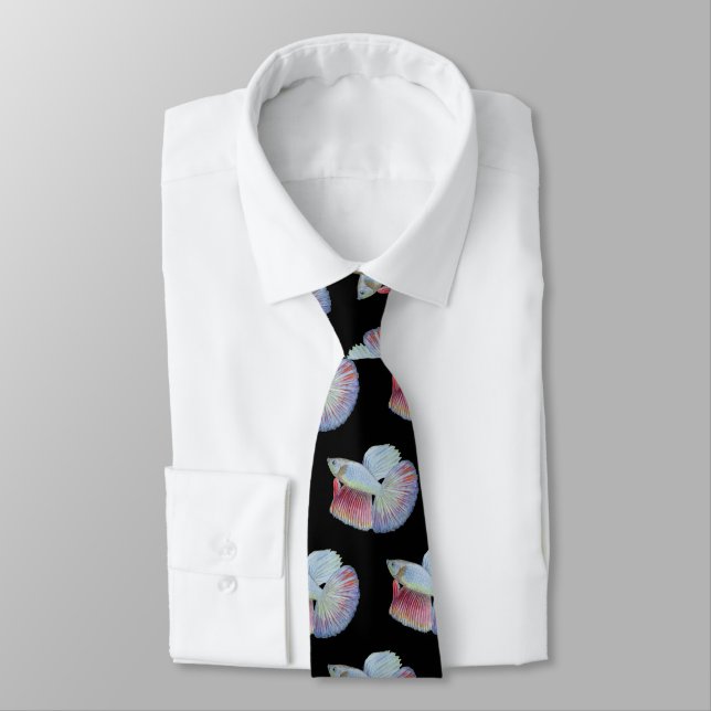 Betta Fish Neck Tie (Tied)