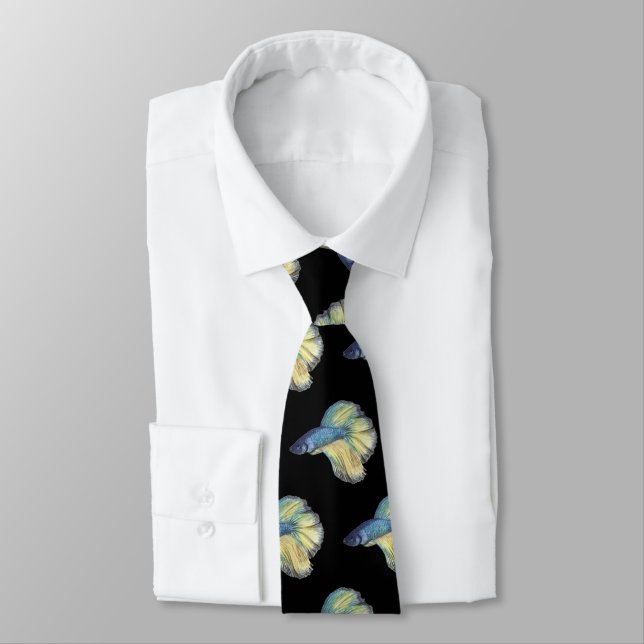 Betta Fish Neck Tie (Tied)