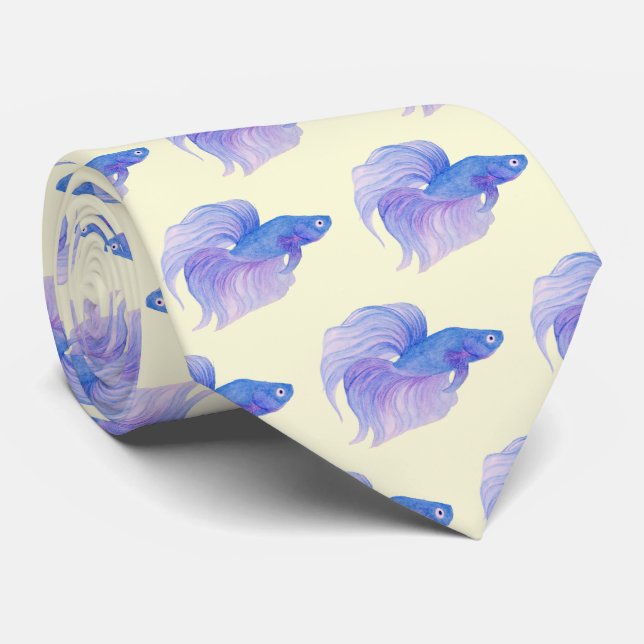 Betta Fish Neck Tie (Rolled)