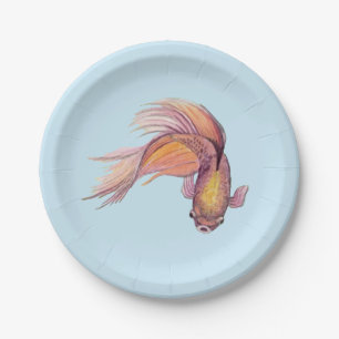 Betta Fish Paper Plates
