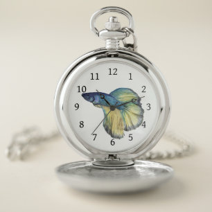Betta Fish Pocket Watch