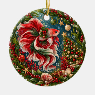 Betta Fish Underwater Tree For Aquarium Lovers Ceramic Ornament