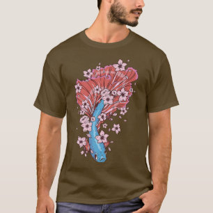 Betta fish with siamese fighting fish and Sakura T-Shirt