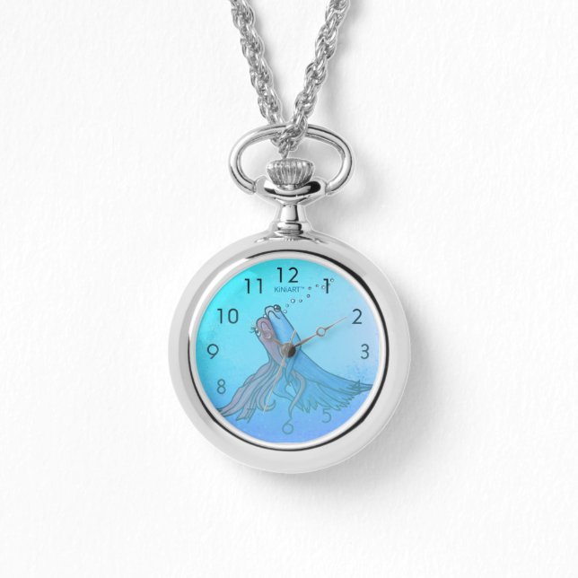 Betta Fish Wrist Watch Necklace  (Front)