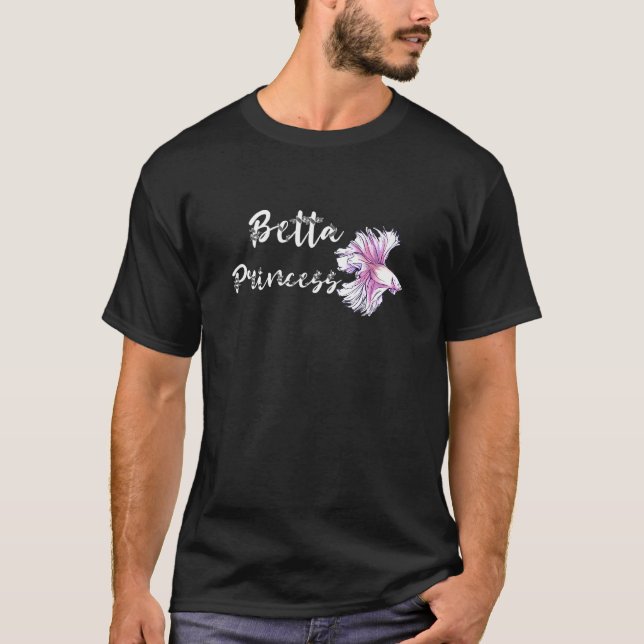 Betta Princess Siamese Fighting Fish Betta Splende T-Shirt (Front)