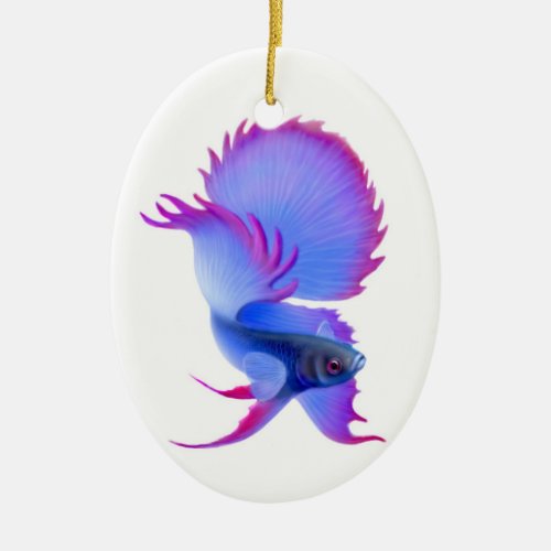 Betta Splendens Fighting Fish Ornament