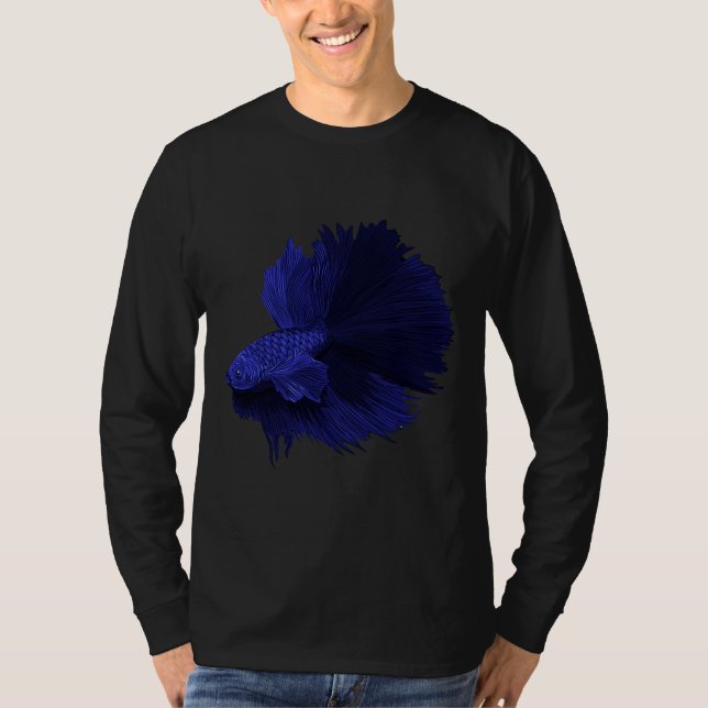 Betta Splendens Male Fish T-Shirt (Front)