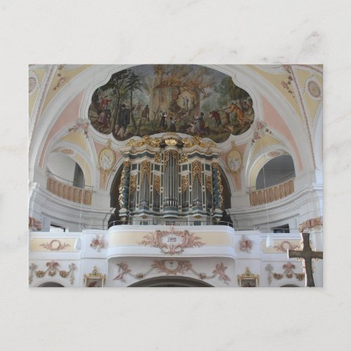 Bettbrunn St Salvator Pipe Organ Postcard