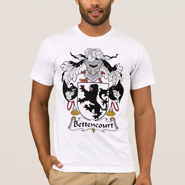 Bettencourt Family Crest T-Shirt (Front)