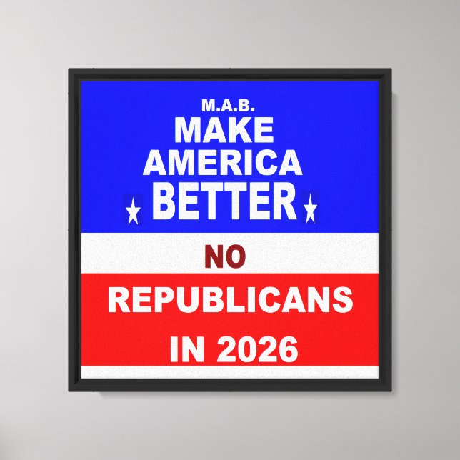 Better America Canvas Print (Front)